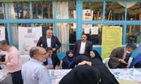 برگزاری میز خدمت در محل خیمه حسینی گلستان شهداء اصفهان